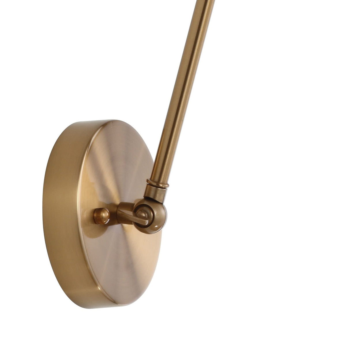 JONATHAN Y 7-Inch Brass Gold Adjustable Arm LED Wall Sconce Set (JYL7461A-SET2)