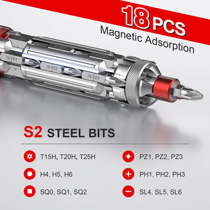 JOREST 19-in-1 Multibit Screwdriver Set | EDC Tool for Home, Bike, Electronics