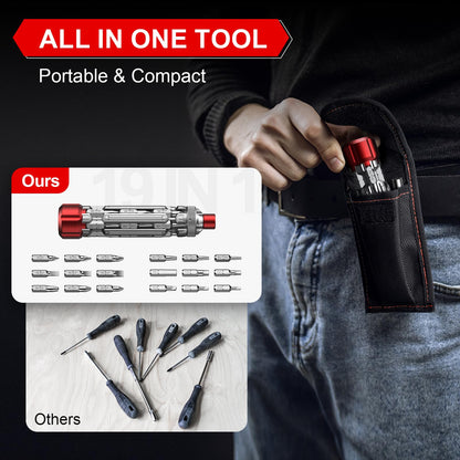JOREST 19-in-1 Multibit Screwdriver Set | EDC Tool for Home, Bike, Electronics