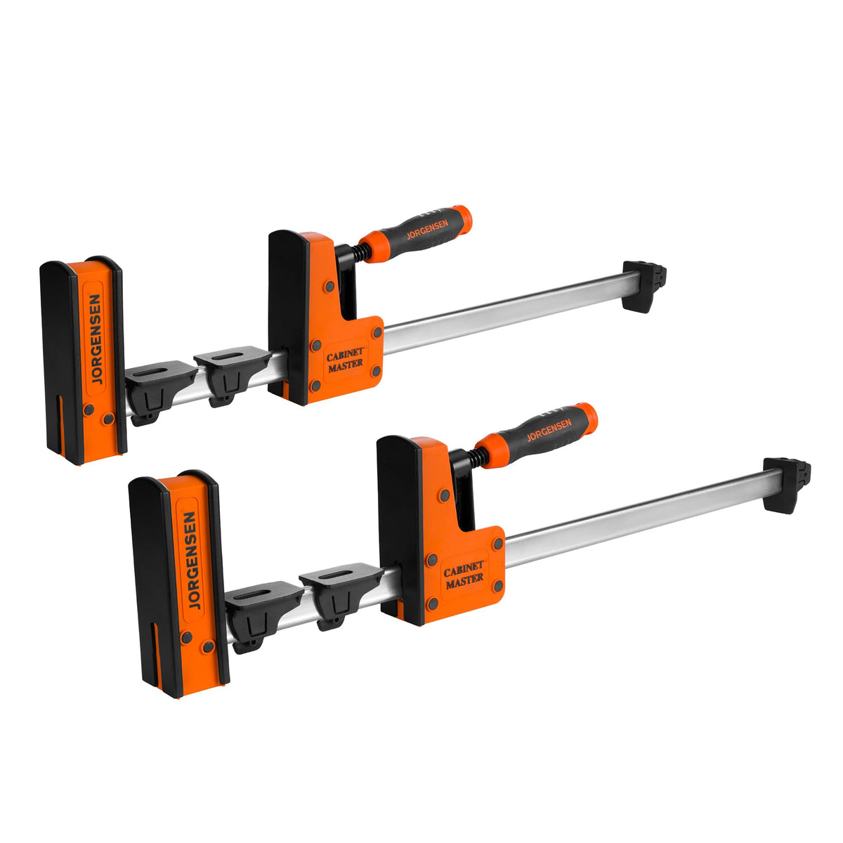 Jorgensen 24-Inch Parallel Bar Clamp (2-Pack) – Heavy-Duty Cabinet Master, 2200 lbs, Quick Release