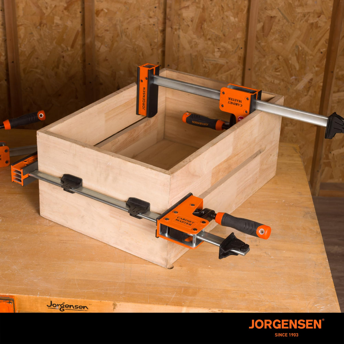 Jorgensen 24-Inch Parallel Bar Clamp (2-Pack) – Heavy-Duty Cabinet Master, 2200 lbs, Quick Release
