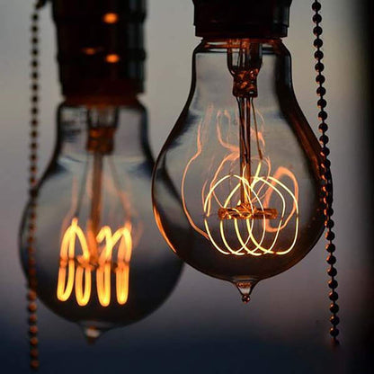 Jslinter 6-Pack Edison Bulbs 60W – Dimmable A19 Amber Vintage E26