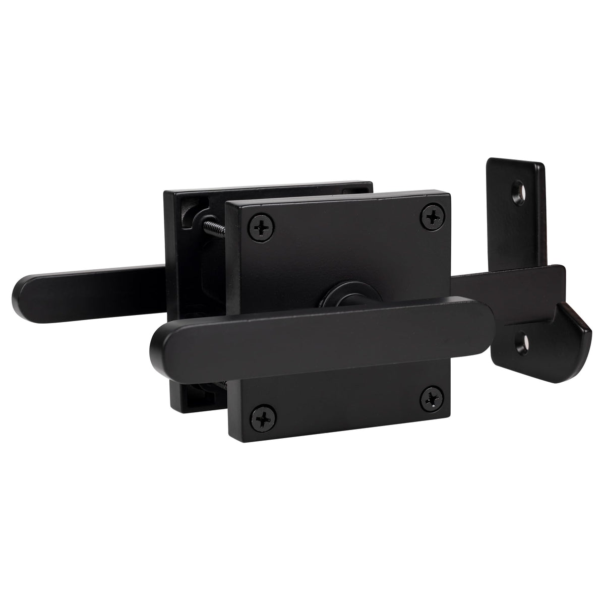 JUBEST Double Side Gate Latch – Heavy Duty Left Inswing Gate Hardware