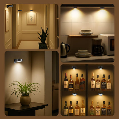 Kandicyar 3-Pack Battery Picture Lights – Remote, Dimmable, Timer
