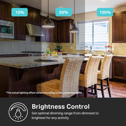 Kasa Smart HS220 Dimmer Switch – Single Pole, Neutral Wire, 2.4 GHz Wi-Fi, Alexa & Google Home