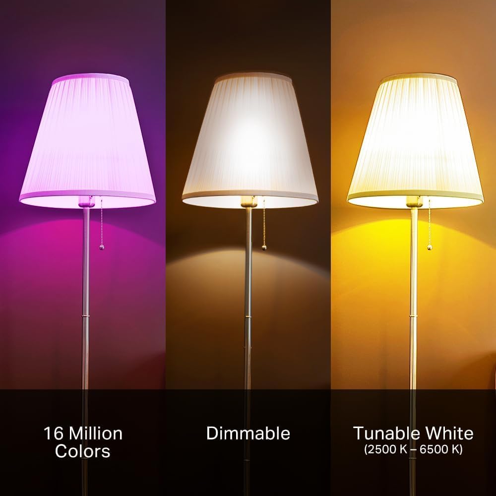 Kasa Smart Light Bulbs KL125P2 (2-Pack) - Full Color, Dimmable, No Hub Required