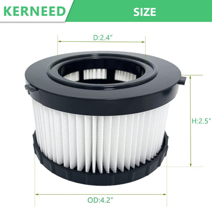 Kerneed DC5151H HEPA Filter Replacement for DeWalt DC515/DCV517 – 2 Pack