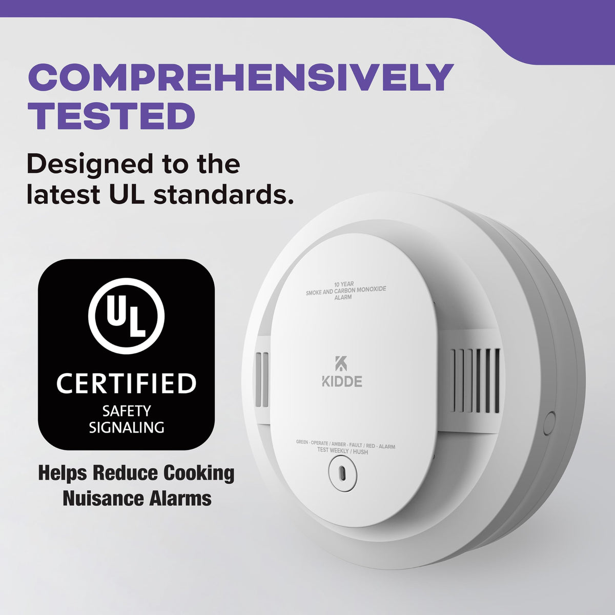 Kidde 30CUD10 2-Pack Smoke and Carbon Monoxide Detector | 10-Year Battery