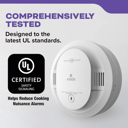Kidde 30CUD10 2-Pack Smoke and Carbon Monoxide Detector | 10-Year Battery