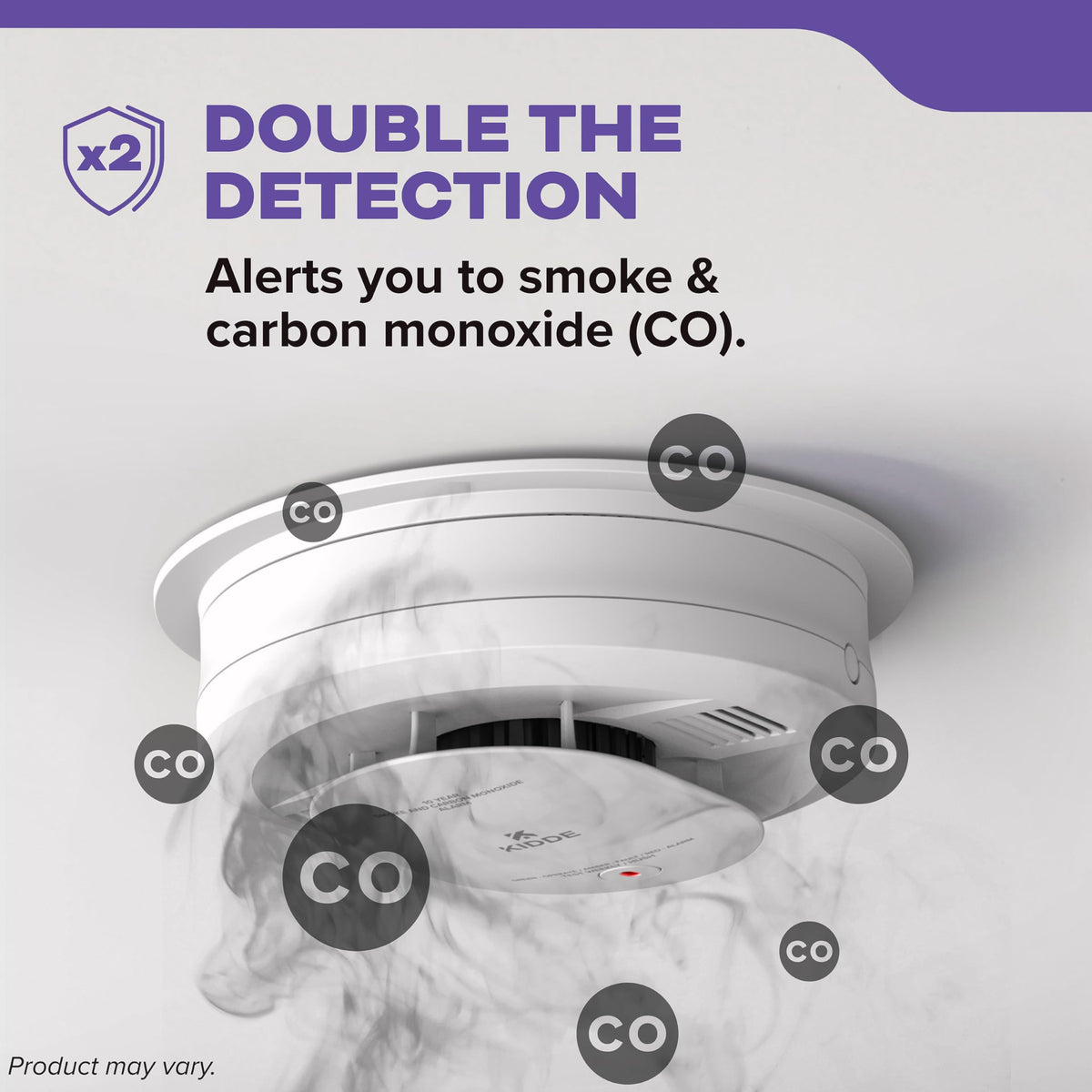Kidde 30CUAR Hardwired Smoke & CO Detector — 2 Pack with Battery Backup