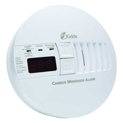 Kidde Hardwired Carbon Monoxide Detector with 9V Battery Backup & Digital LED Display – 5.75 inch Diameter