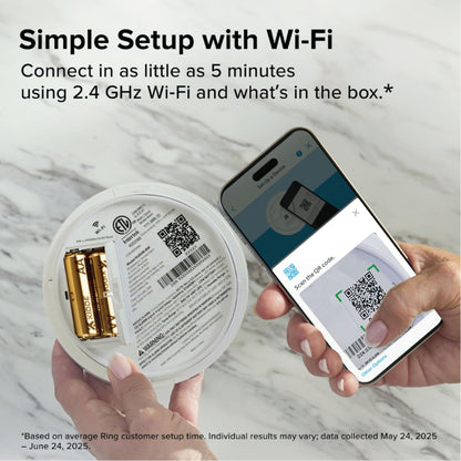 Kidde Smart Smoke & Carbon Monoxide Detector | Ring App Enabled | Wire-Free Interconnect | AA Battery Powered