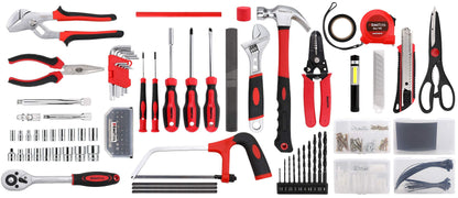 KingTool 325-Piece Home Repair Tool Kit – 1-Drawer Toolbox & Complete Wrench/Socket Set