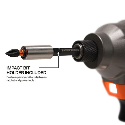Klein Tools 32787S Slim Micro-Ratchet ProFlex Bit Set — 20-Piece, S2 Steel, MODbox Compatible