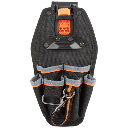 Klein Tools 55830MB MODbox 6-Pocket Pouch — Quick Attach Belt Clip, MODBox Rail System