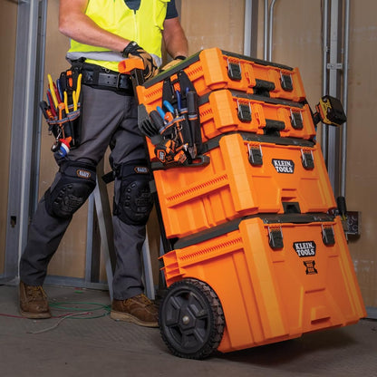 Klein Tools 55830MB MODbox 6-Pocket Pouch — Quick Attach Belt Clip, MODBox Rail System