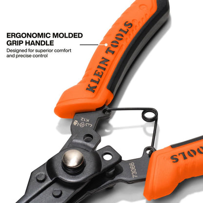 Klein Tools 73066 6-in-1 Convertible Snap Ring Pliers Set | Interchangeable Heads
