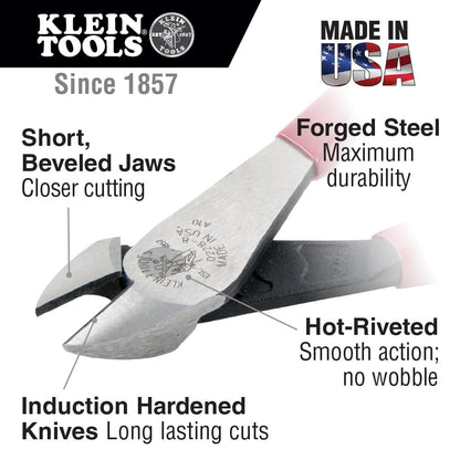 Klein Tools 80087 Dipped Plier Kit – 5-Piece USA-Made High-Leverage Pliers Set