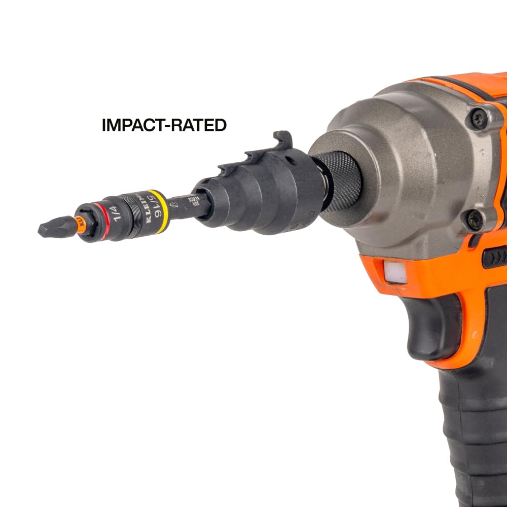 Klein Tools 85191HD Flip Socket Conduit Reamer Driver – 3-in-1 Impact-Rated Tool