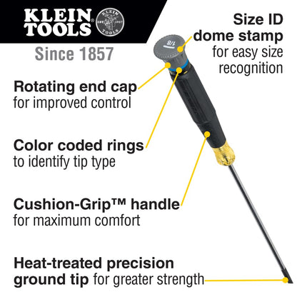 Klein Tools 85615 Mini Precision Screwdriver Set – 4-Piece for Electronics