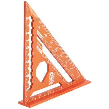 Klein Tools 9357SSQ Rafter Square – 7-Inch Aluminum, Double Laser Etched, Multi-Functional Carpenter Tool