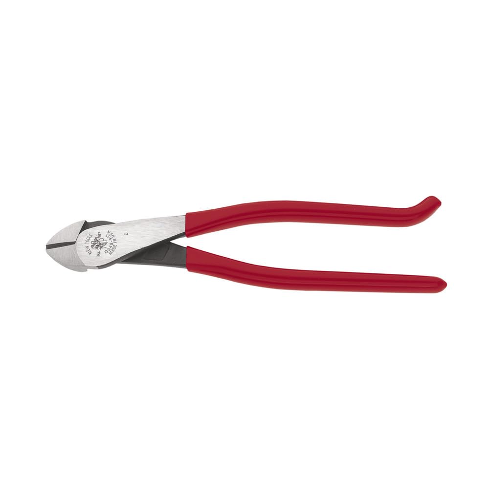 Klein Tools D248-9ST Diagonal Cutting Pliers – High-Leverage, Made in USA, 9-Inch