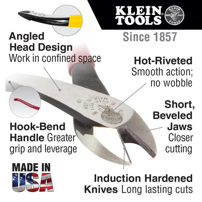 Klein Tools D248-9ST Diagonal Cutting Pliers – High-Leverage, Made in USA, 9-Inch