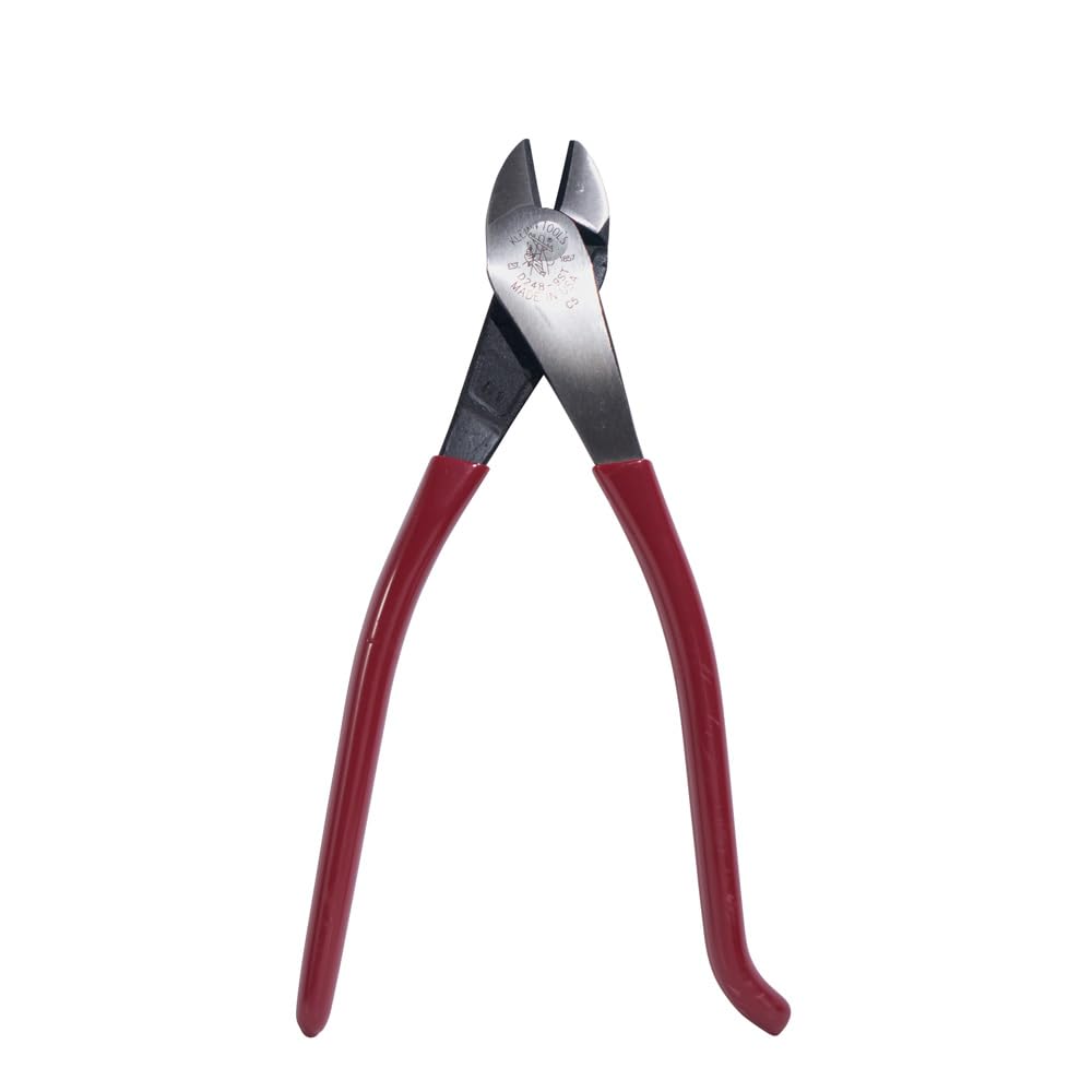 Klein Tools D248-9ST Diagonal Cutting Pliers – High-Leverage, Made in USA, 9-Inch