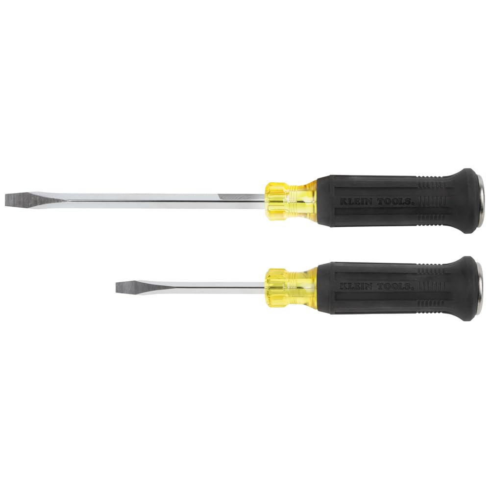 Klein Tools 85442DD Demolition Driver Set – 4 in & 7 in, Square Shank, Cushion-Grip, Strike Cap