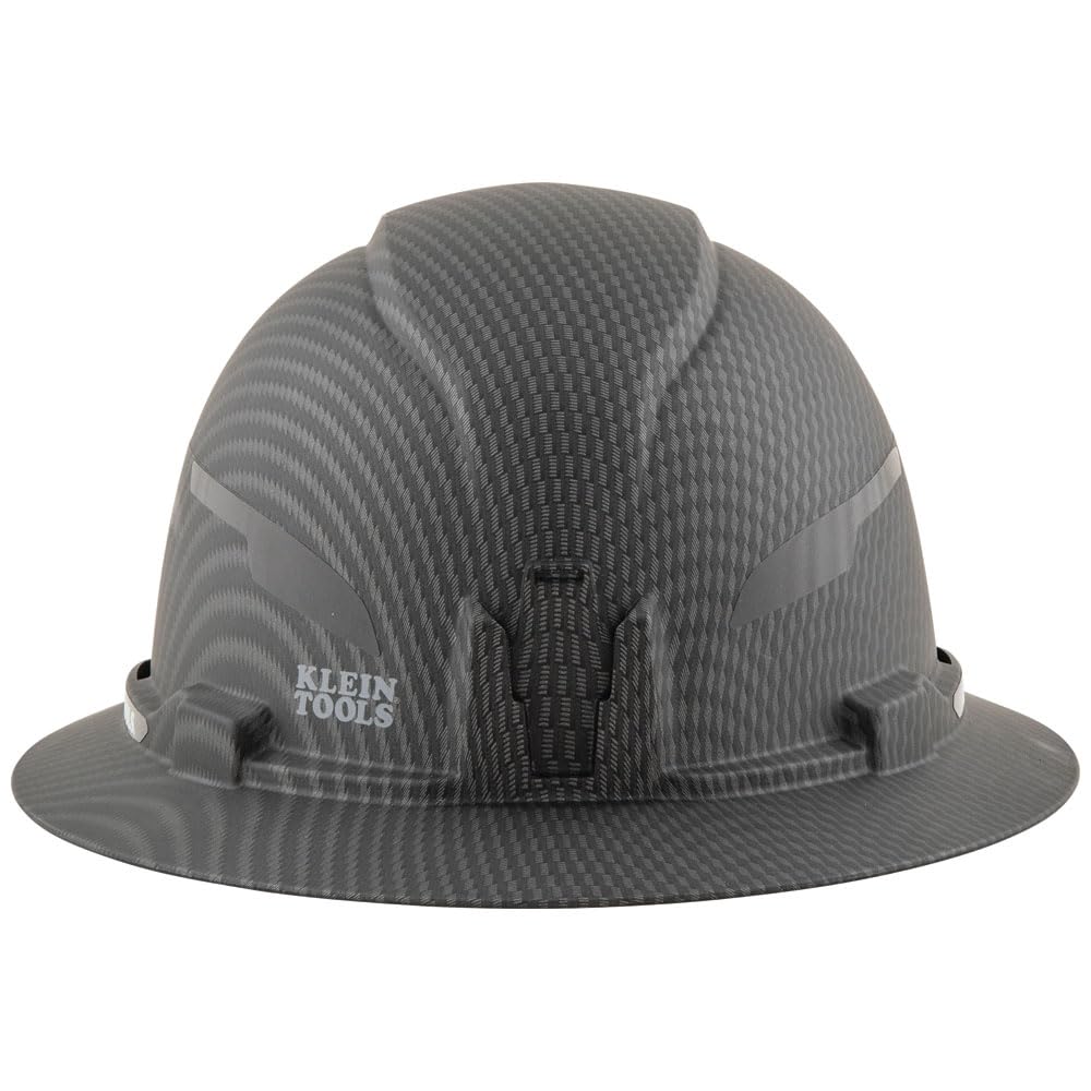 Klein Tools 60346 KARBN Full Brim Hard Hat with Rechargeable Headlamp – Class E