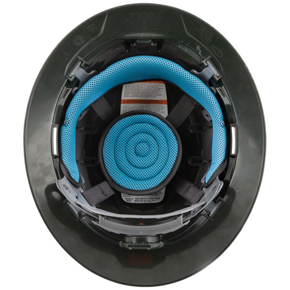 Klein Tools 60347 KARBN Full Brim Hard Hat with Rechargeable Lamp