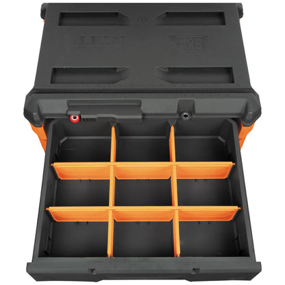 Klein Tools MODbox Rolling Drawer Box 54801MB – Heavy-Duty Double Drawer Tool Organizer
