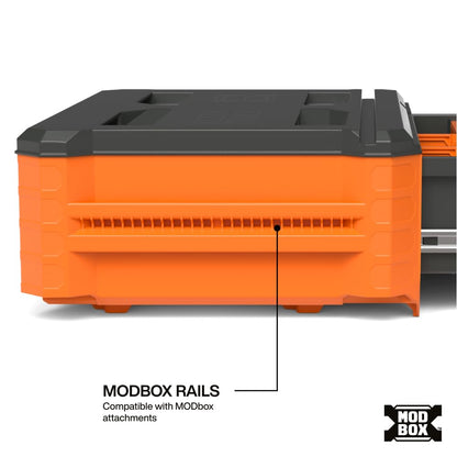 Klein Tools MODbox Compact Single Drawer Box – Full-Width Storage with Ball Bearing Slides