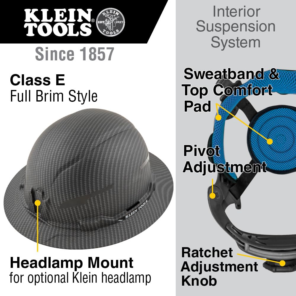 Klein Tools Hard Hat Sweatband – Replaceable, Machine Washable 3-Pack