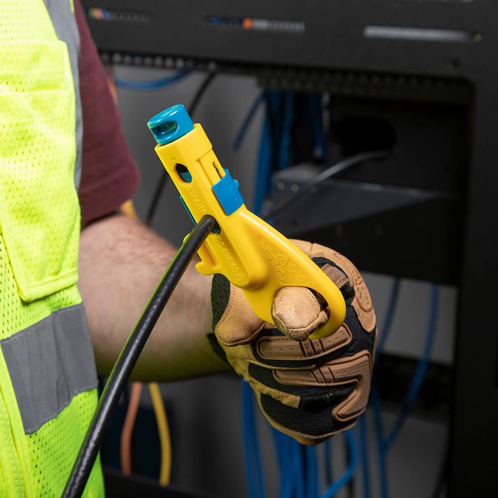 Klein Tools VDV110-295 Data & Coaxial Cable Combination Radial Stripper | Precision & Versatility