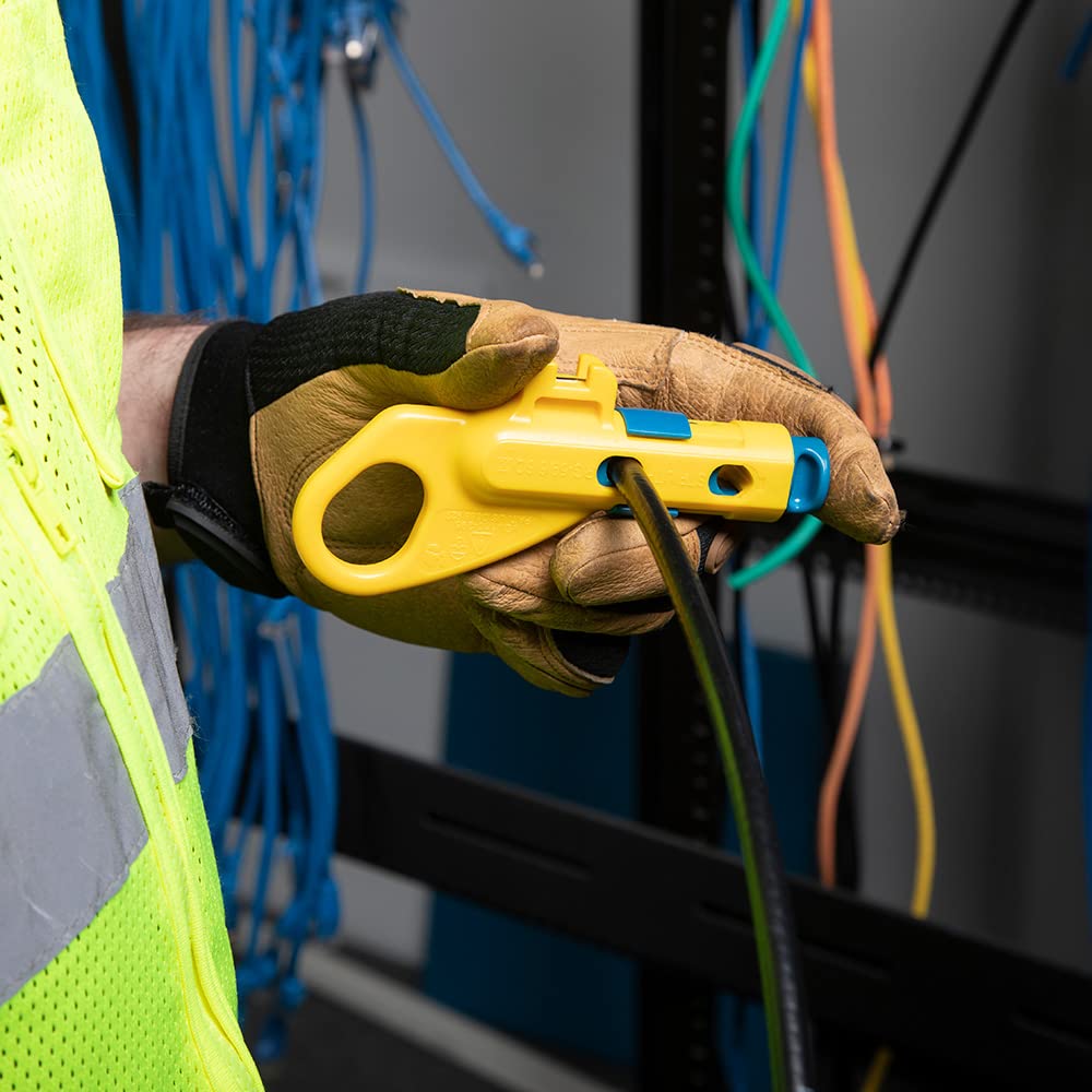 Klein Tools VDV110-295 Data & Coaxial Cable Combination Radial Stripper | Precision & Versatility