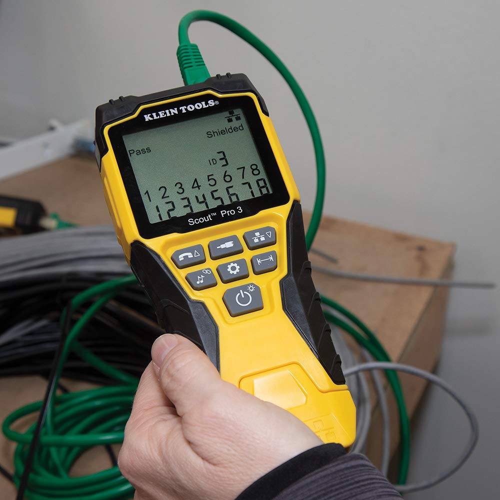 Klein Tools VDV501-851 Cable Tester Kit with Scout Pro 3: Ethernet, Data, Coax & Phone