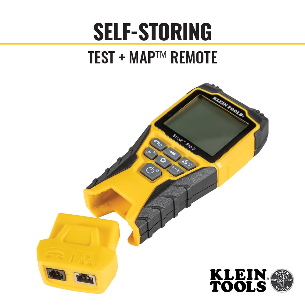 Klein Tools VDV501-851 Cable Tester Kit with Scout Pro 3: Ethernet, Data, Coax & Phone