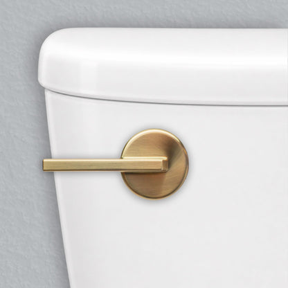 Korky StrongARM Metal Toilet Handle & Lever – Universal Front/Angled/Side Mount, Brushed Gold