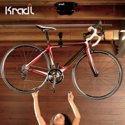 Kradl Ceiling Mount Bike Lift & Rack — 40 lb Capacity, No Electricity