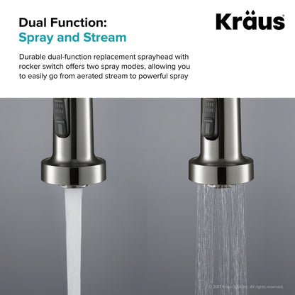 Kraus KFS-1SS Dual Function Kitchen Faucet Sprayer – Stainless Steel