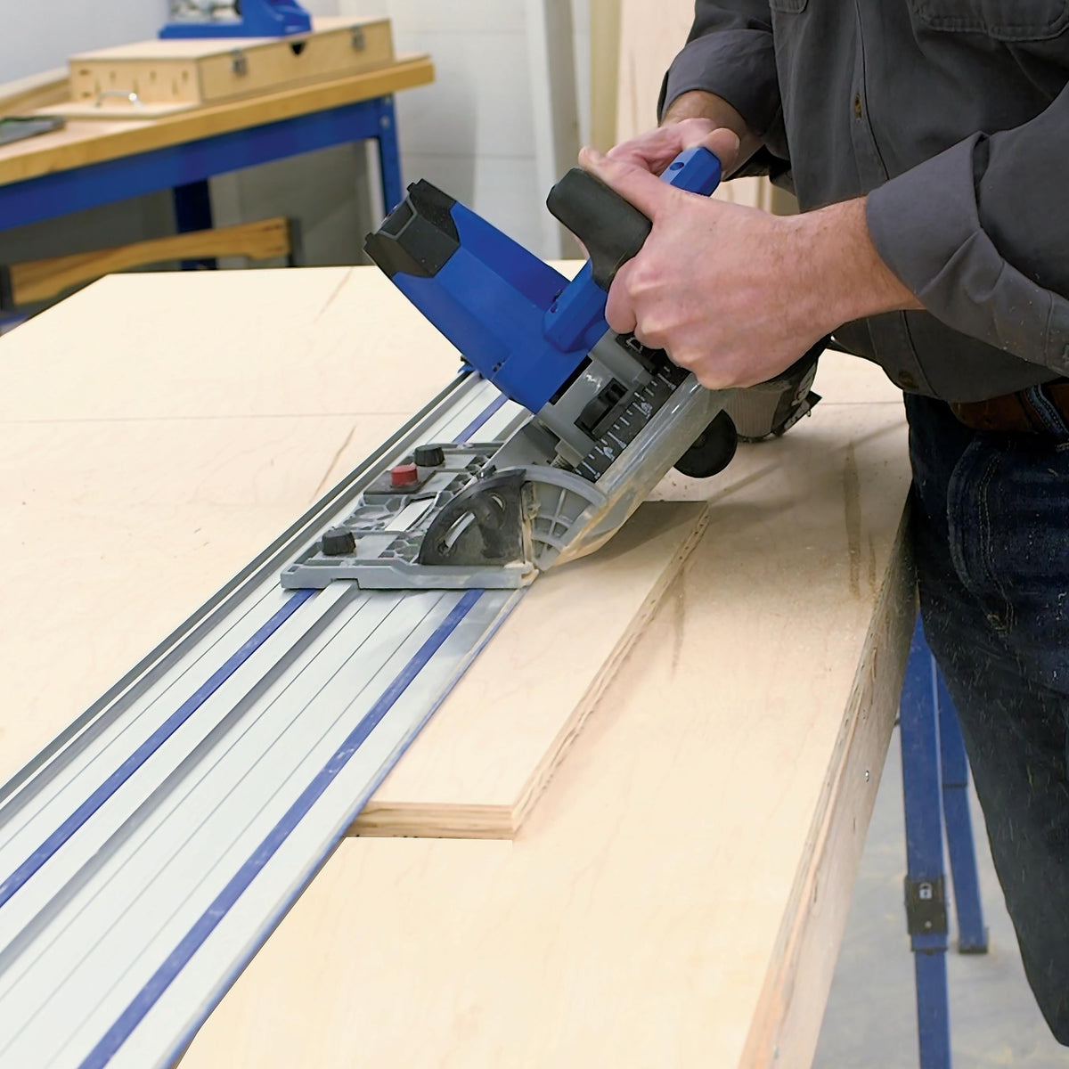 Kreg Adaptive Cutting System Plunge Saw ACS-SAWBB – Precision Track Saw with Bevel