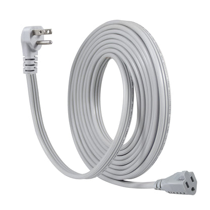 KUNCAN 15ft Flat Plug Extension Cord – Heavy-Duty 14 AWG SPT-3, 3-Prong