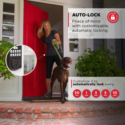 Kwikset SmartCode 260 Keyless Entry Electronic Keypad Deadbolt – Venetian Bronze | Auto-Lock & Custom Codes