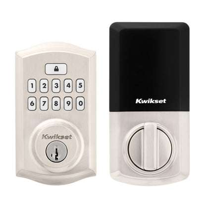Kwikset SmartCode 260 Keyless Entry Deadbolt – Satin Nickel, Auto-Lock & 50 User Codes