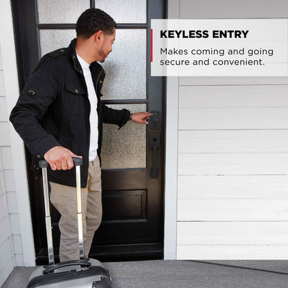 Kwikset SmartCode 270 Keyless Entry Deadbolt — Matte Black, Auto-Lock & Custom User Codes