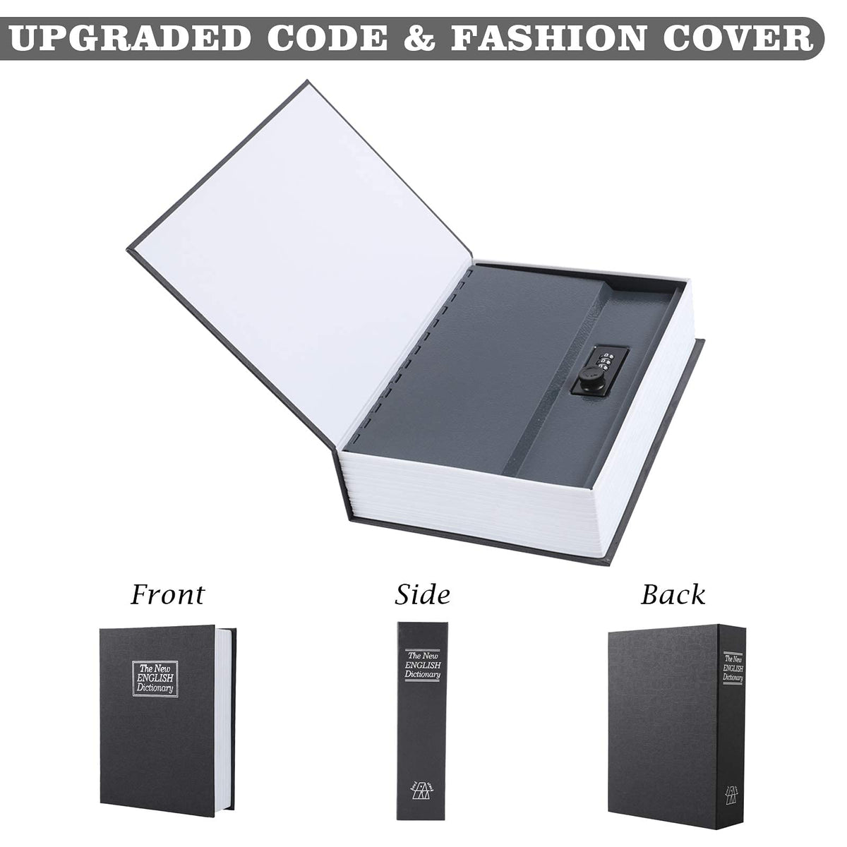 KYODOLED 10.5 Inch Diversion Book Safe with 3-Digit Lock
