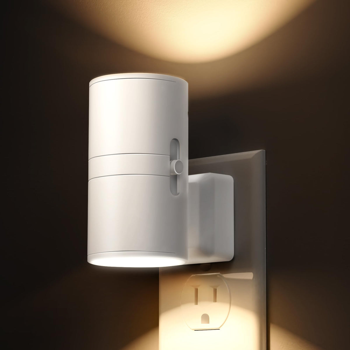 L LOHAS LED Night Light Plug-In – Dimmable 0-100LM, 3000K Soft White, Dusk-to-Dawn, 2 Pack