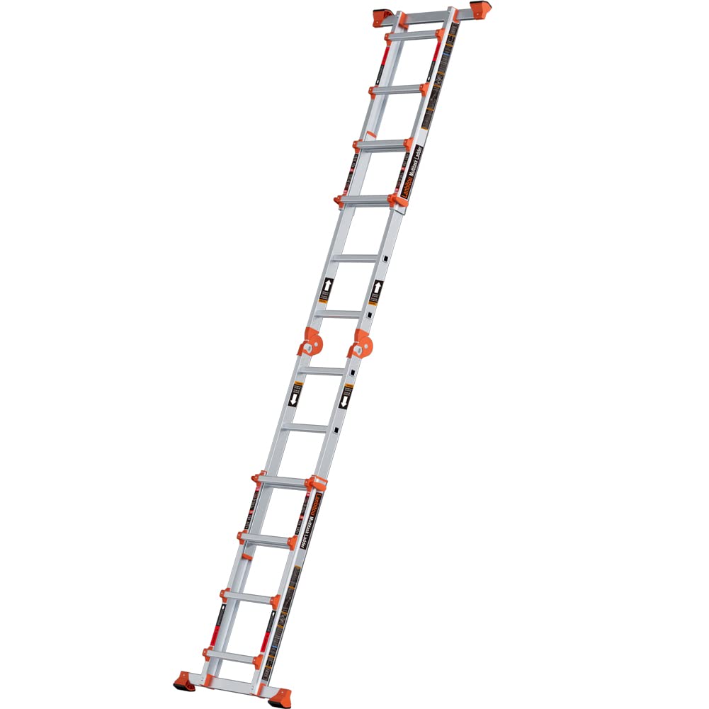 LANBITOU Ladder: 14 ft Anti-Slip A-Frame Multi-Position Folding Ladder