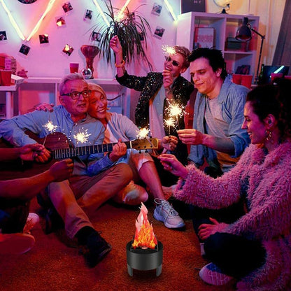 Lancoon 3D LED Fake Fire Flame Light | Realistic Campfire Lamp for Indoor Decor